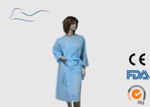 China PP Material Disposable Kid Robes Light Blue Color With OEM Services wholesale