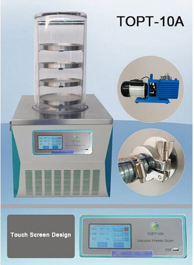 Vacuum Small Freeze Dryer Machine Laboratory CE ISO SGS