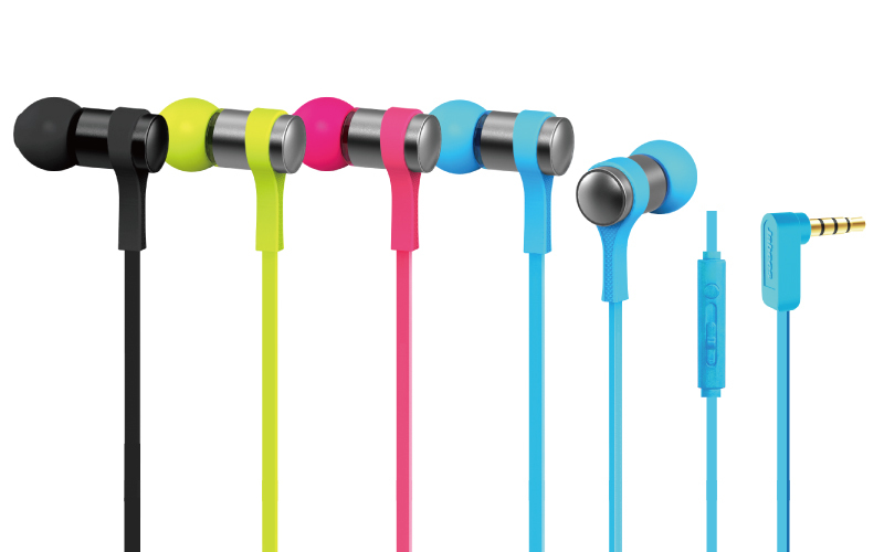 New product original falt cable wired silicone earphone rubber cover