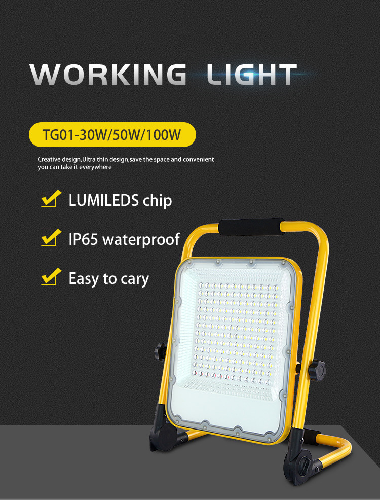 Exterior Industrial Wall Ip66 100 Watt Led Work Light Flood Beam