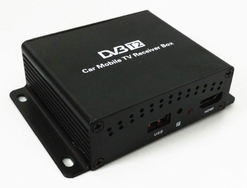 Ouchuangbo Car DVB-T2 TV Receiver Dual Tuner For Car DVD High Speed Mpeg4 Car Digital TV Box Tuner Auto Mobile