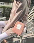 Korean version of ins fashion wild hit color canvas Messenger bag small fresh