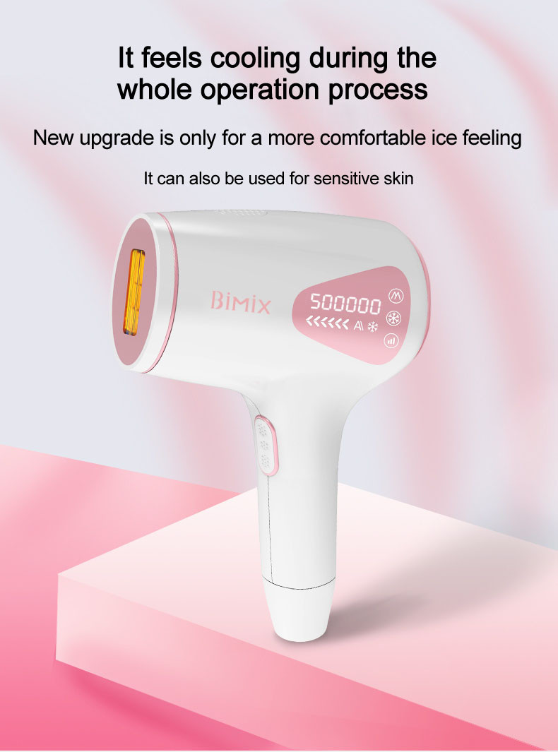 Double Lamp Heads Ice Compress Ipl Hair Removal Epilator