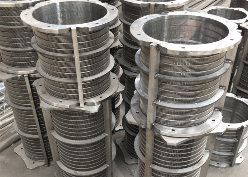 Slot 0.5mm Sieve Bend Screen Looped Wedge Stainless Steel 316 Wire