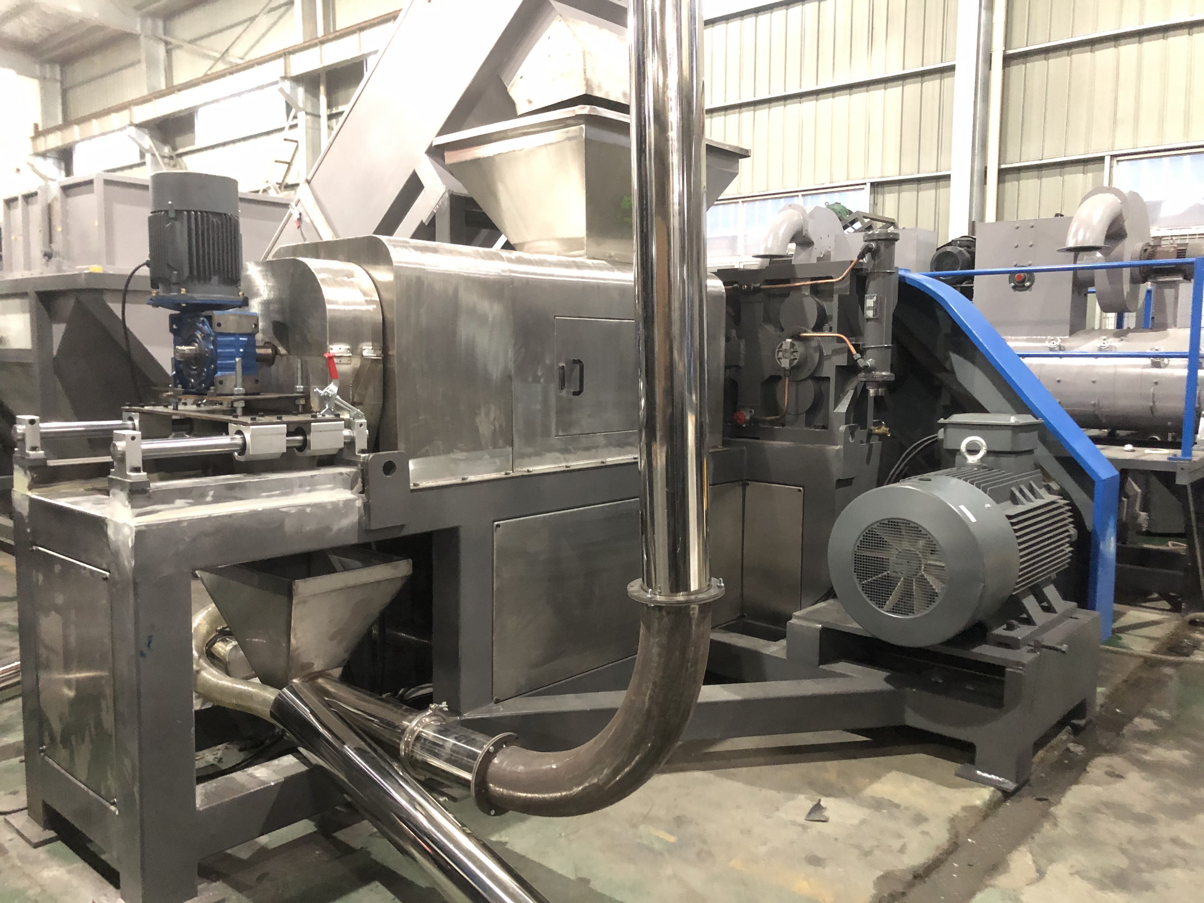 300kg/H Pelletizing Machine For Plastic Recycling Raffia PET Pelletizing Line