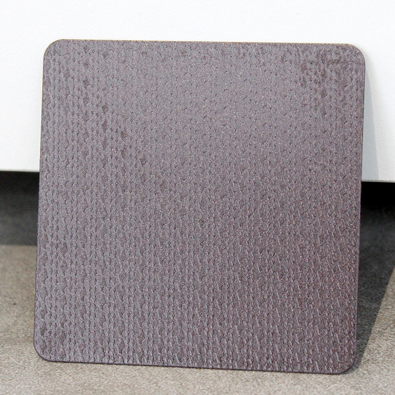 304 316 Retro Brown color Embossed metal plate for decorative Textured Stainless Steel Sheet Project