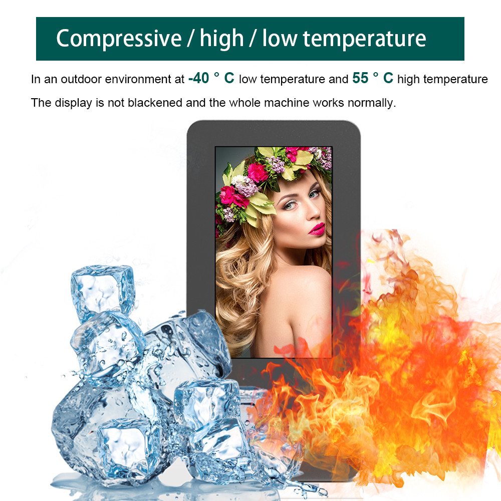 VETO OEM 43 55 Inch IP65 Outdoor Floor Standing Waterproof Kiosk LCD Advertising Touch Screen