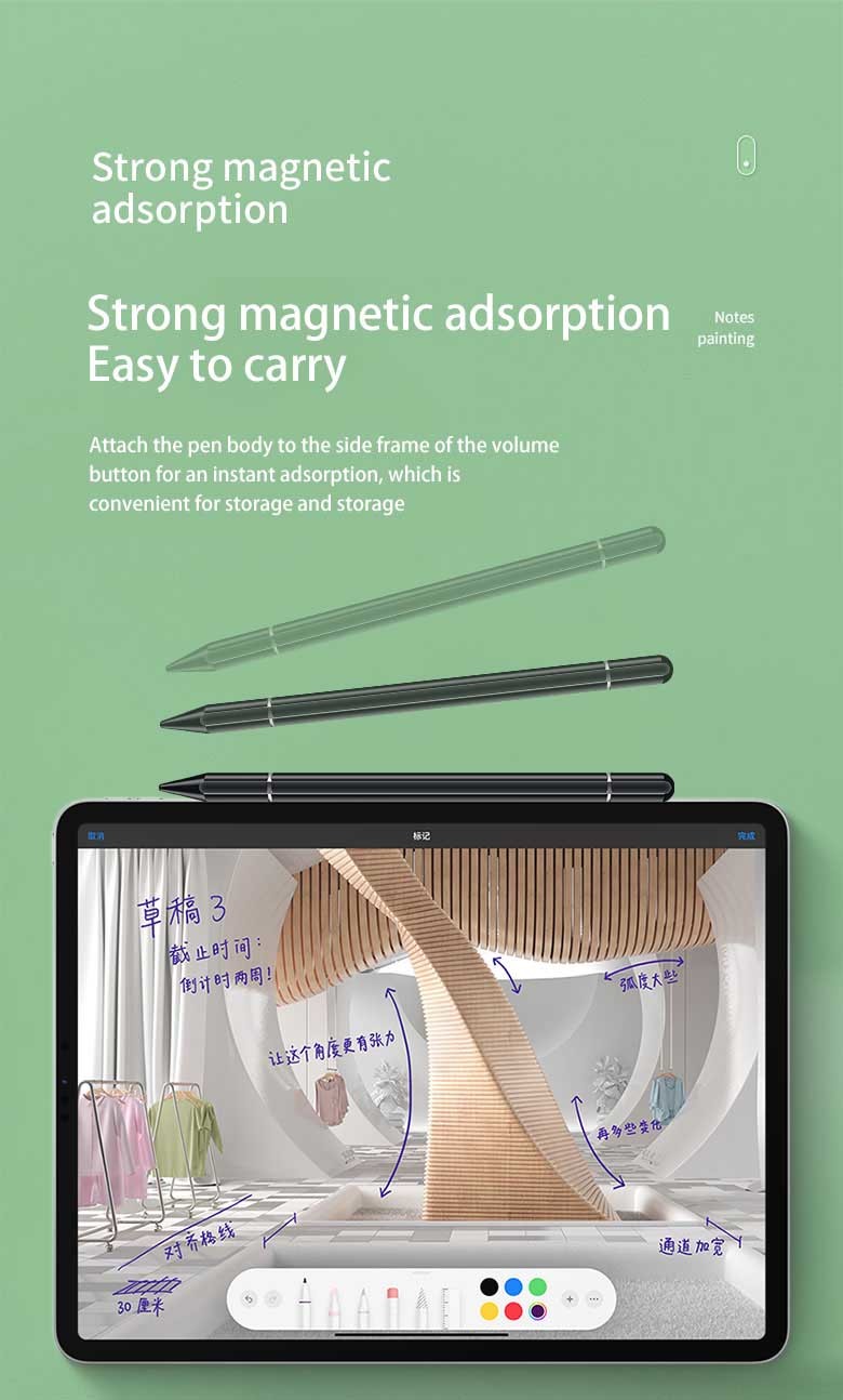 Rechargeable Stylus Ballpoint Pen For Android Upgrades ABS Aluminum Alloy