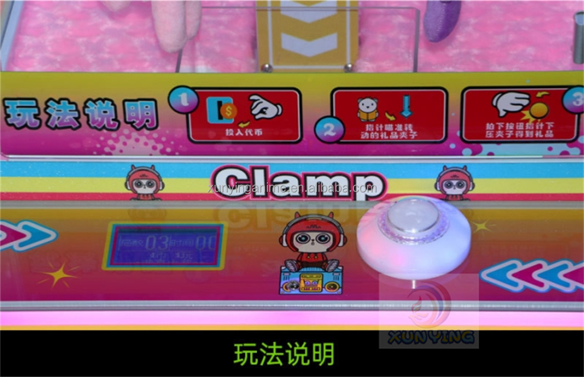 Coin Operated Claw Grab Machine Gacha Toy Machine Prize Gift Game
