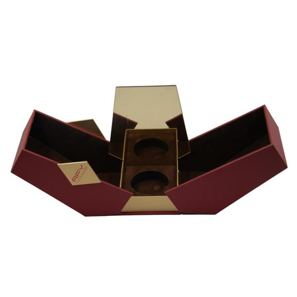 Romantic Creative Double Open Door Gift Boxes Packaging For Jewelry Cosmetics Perfume