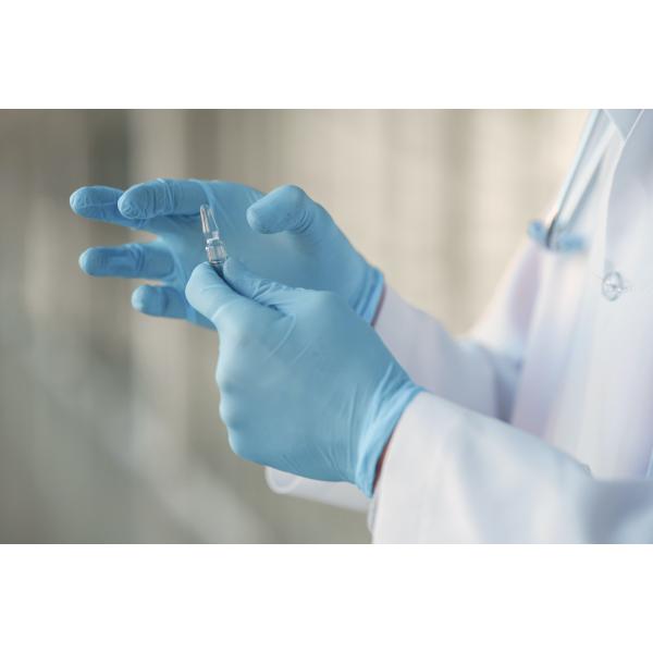 Adult Blue Nitrile Disposable Gloves Examination Exam