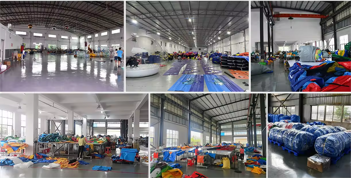 Shipping Way By Sea Kindergarten Water Slide Pool for Outdoor Inflatable Obstacle Race