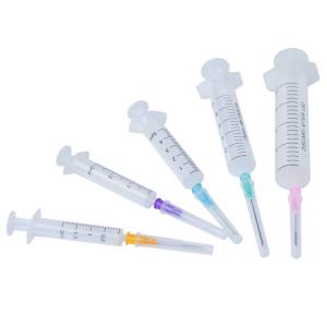 China Plastic 5ml Luer Slip Syringe 2 Part Syringes And Needles on sale