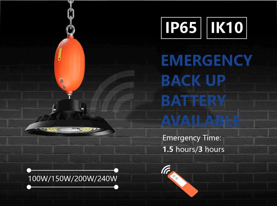100W 300 Watt UFO LED High Bay Light IP66 150W 200W