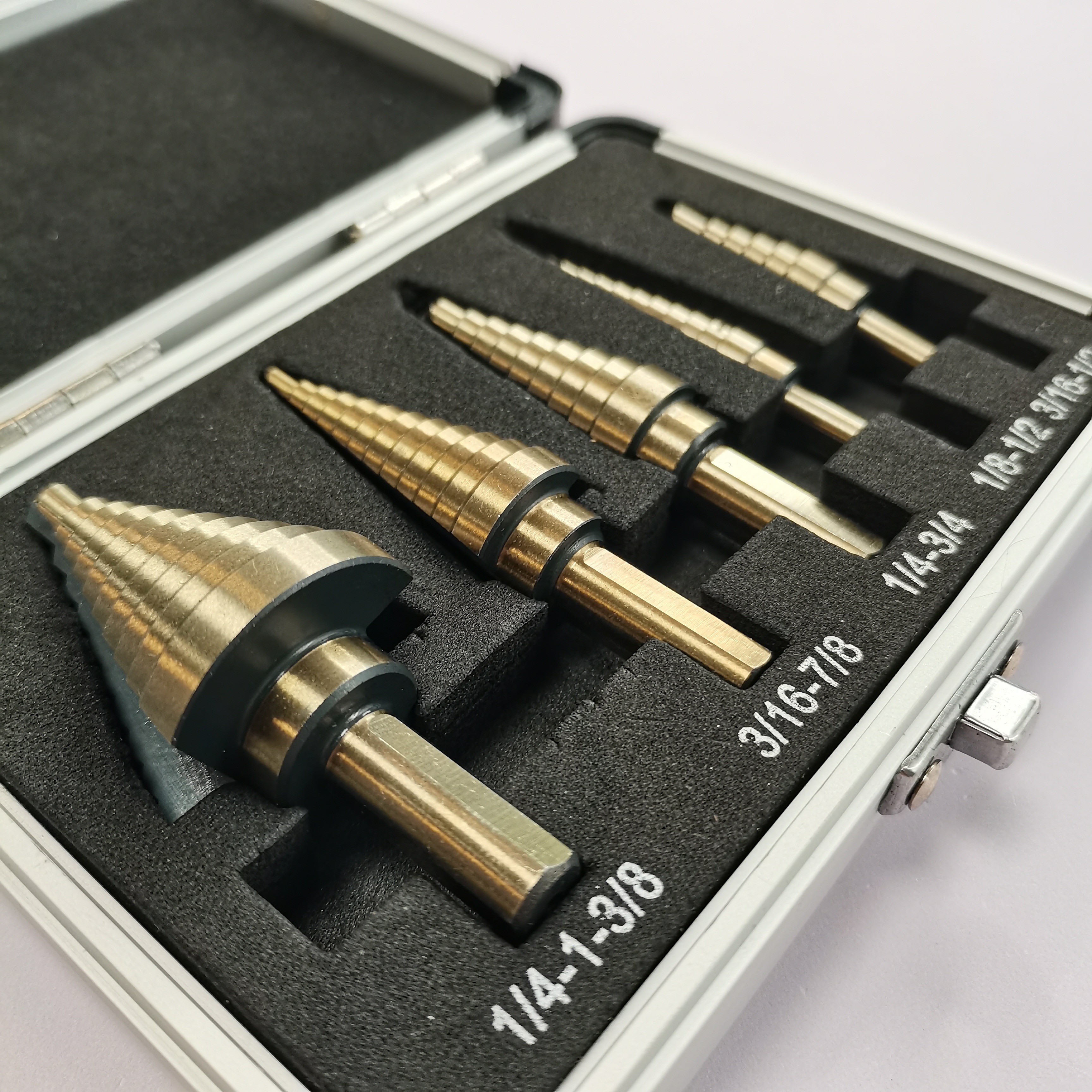 5PCS Step Drag Water Well HSS Cobalt Drill Bits with thick gauge