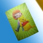 Plastic Product Material 3D Lenticular Lens Gift Cards Flip Animation Lenticular