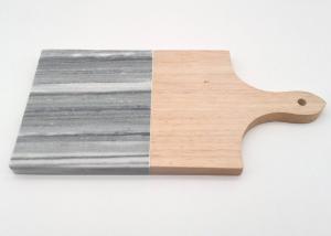 China Cheese Chopping Stone Placemats , Rectangle Wooden Marble Cutting Board wholesale