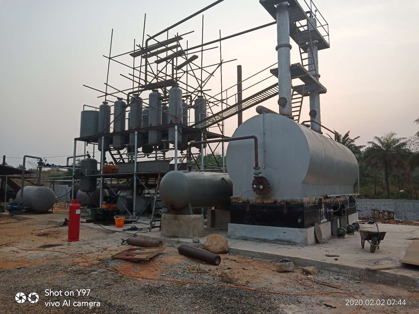 Rated Flow Horizontal/Vertical Structure Form Used Motor Oil to Diesel Making Machine