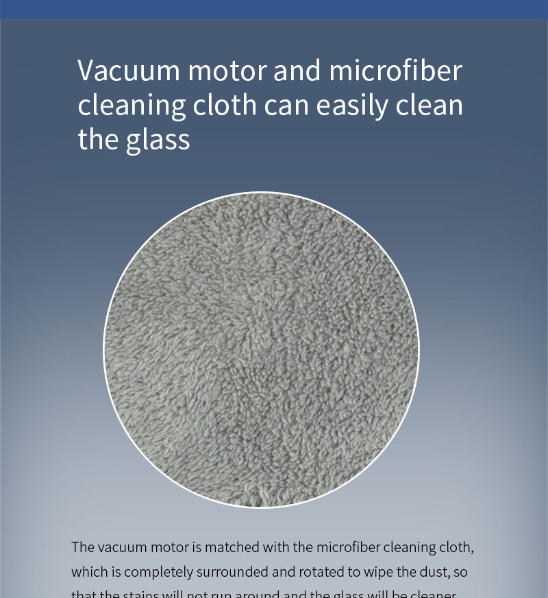Ultrathin Window Cleaning Robot with Water Spray and Glass Wiper Noise 65dB Household