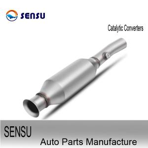 China Universal Fit 2&quot; X 2&quot; Inlet / Outlet Exhaust Catalytic Converter 304SS Oval 51mm wholesale