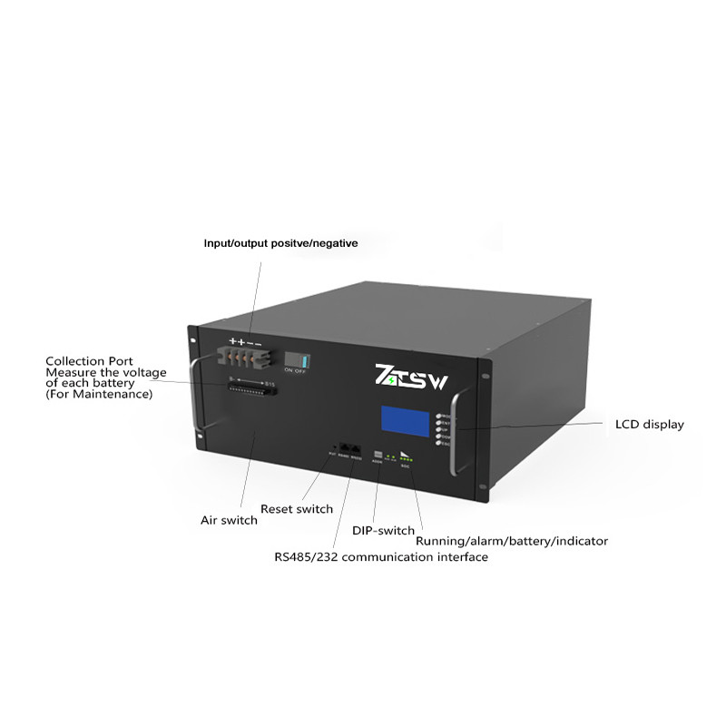 Professional 100AH Rechargeable Lithium Ion Battery Pack 16S 48V Telecom Base Station Lifepo4 Batteries Module