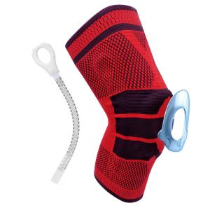 China nylon silicon knee sleeve Compression Knee Brace Knee Support For Running Basketball wholesale