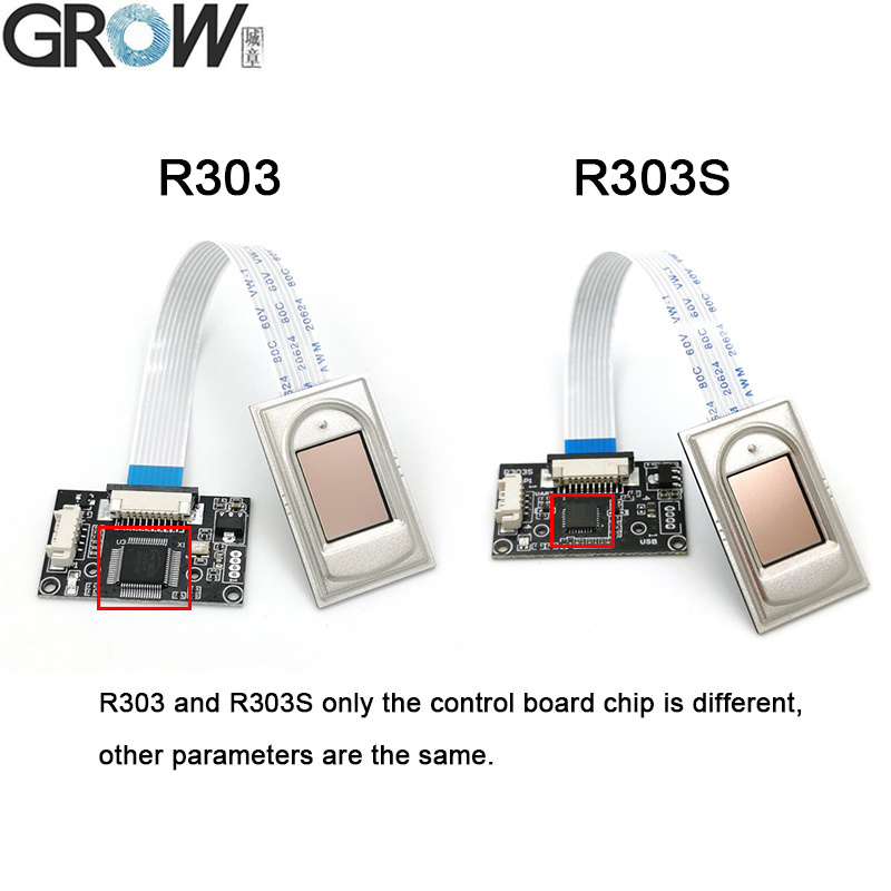 Grow R303s FPC1020 Capacitive Fingerprint Module with Free Sdk