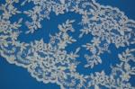 Embroidery Tulle Lace Border Beautiful Cord Lace Trimming For Wedding Dress
