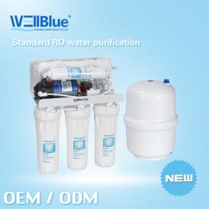 China 5 Stages Undersink Reverse Osmosis Water Filter Machine 3.2 G Steel Tank 110V/220V wholesale