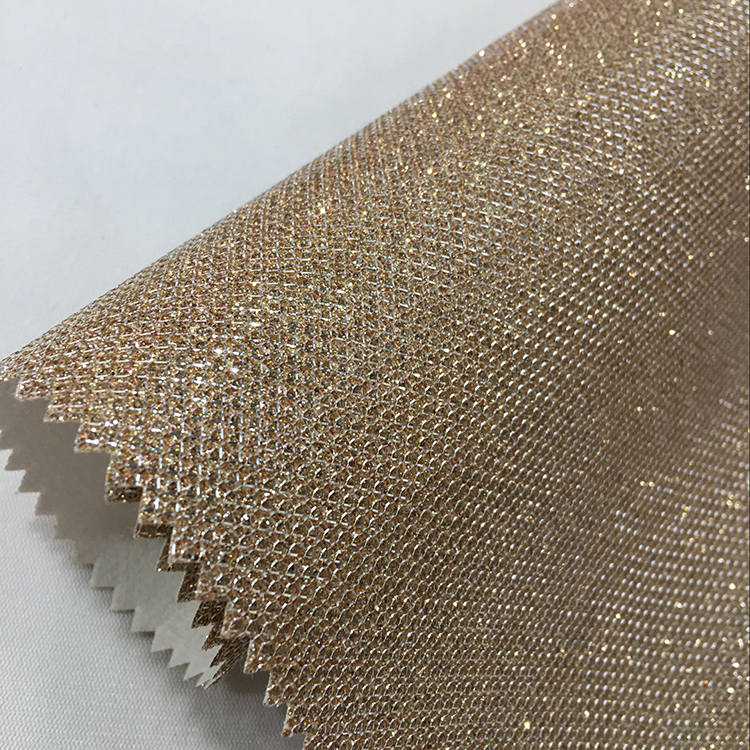 New pu synthetic zarina glitter leather for shoes