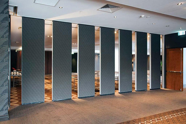 95mm Blue Fabric Acoustic Modular Partition Wall For Office Meeting Room