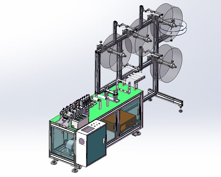 High Speed Mask Manufacturing Machine Easy To Operate High Output AC 220V
