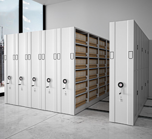 Movable Manual File Cabinet Intensive Shelf For Customer Provided Archives
