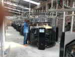 Four Tracks Large Diameter Circular Knitting Machine , Single Jersey Knitting