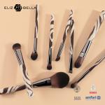 8PCS Women Makeup Brush Gun Ferrule 100% Syntheitc Hair Cosmetic Brush Set Full