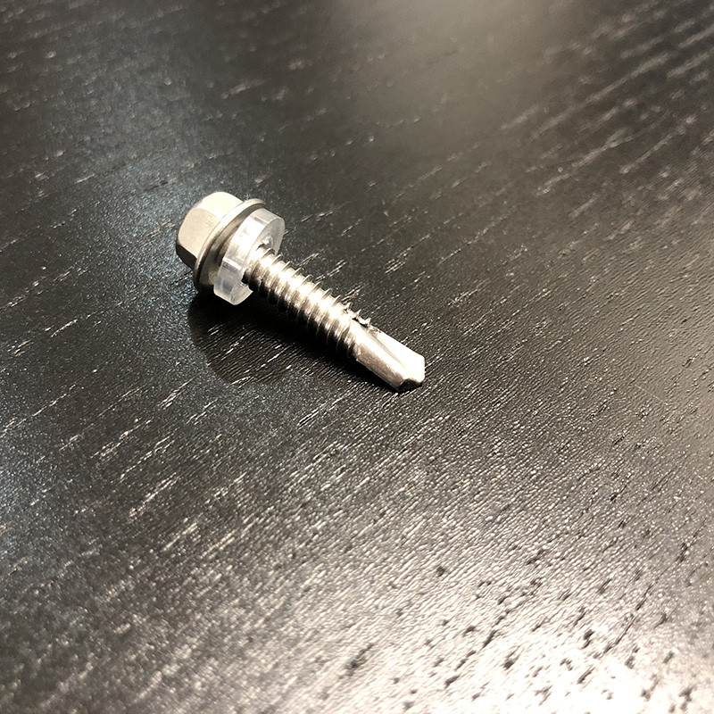 M5.5 X 38mm Self Drilling Screw Tapping Hex Flange Head Stainless Steel Screws 410