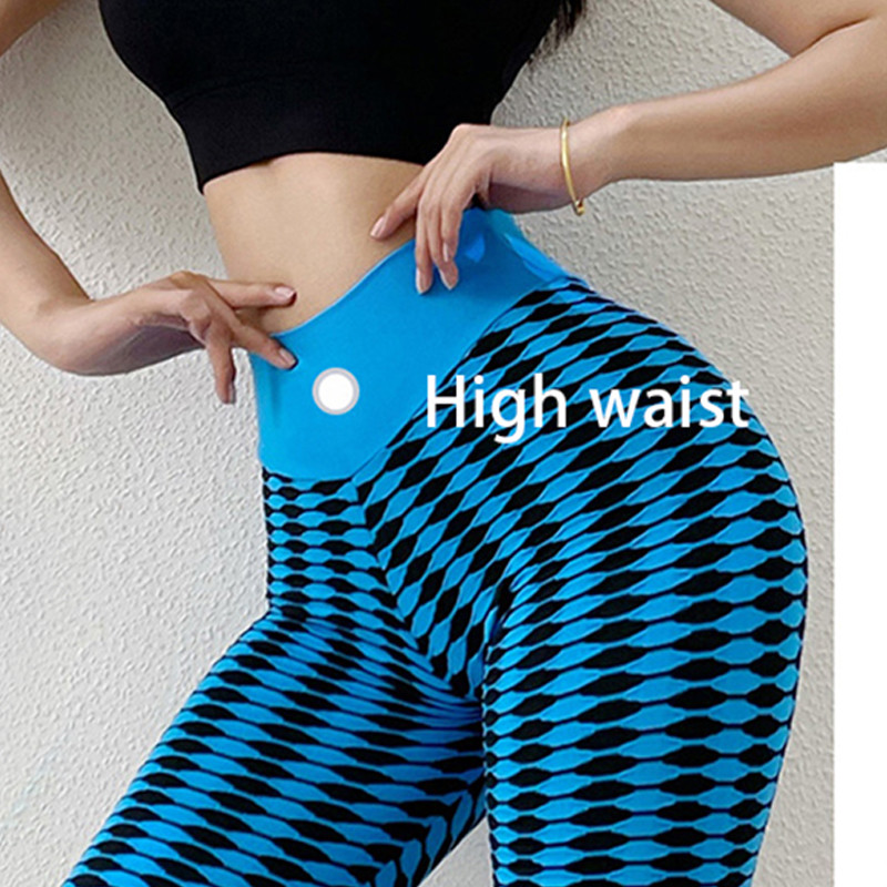 High Waisted Zebra Scrunch Butt Lifting Leggings Seamless with S M L Size