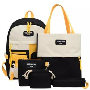 China Canvas Backpack School Bag Sets Waterproof Travel Teenagers Backpacks wholesale