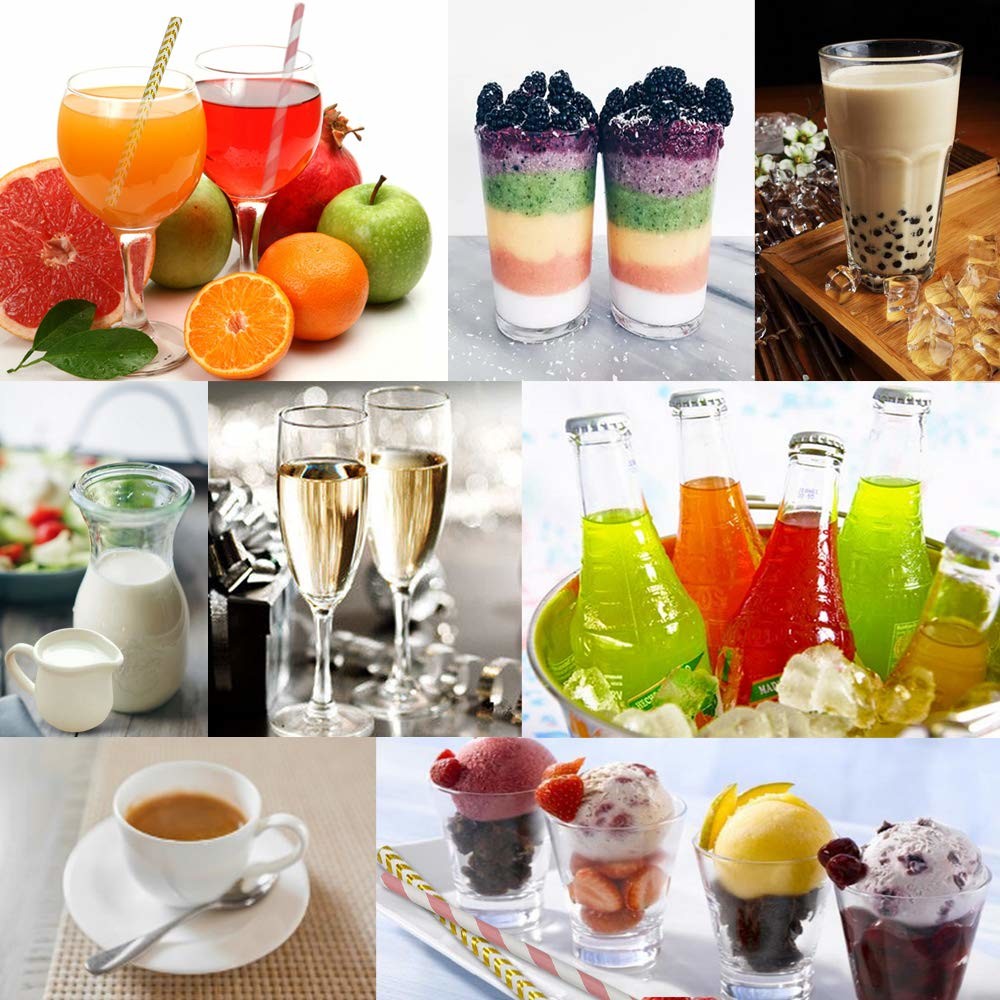 Wood Pulp Waterproof Paper Straws Earth Friendly Various Colors For Festival