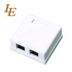 Cat5e Utp Rj45 Surface Mount Box For Telecommunication
