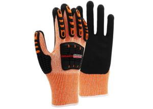 China Industrial Impact Cut Proof Work Gloves TPR Back Knitted Wrist Cuff wholesale