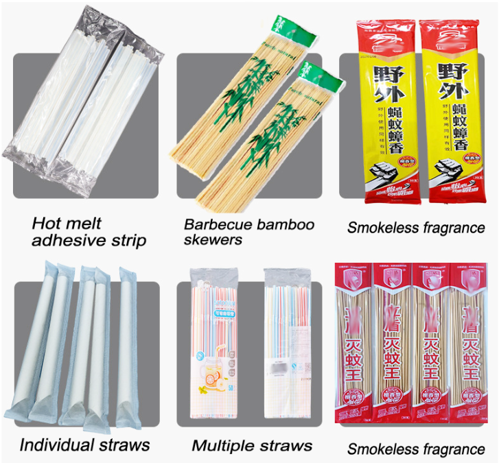 Fruit Juice Straw Packaging Machine Automatic Counting And Packing
