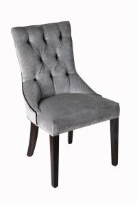 China Gelaimei Gray Wooden Hotel Chairs Button Back Chair Customized wholesale