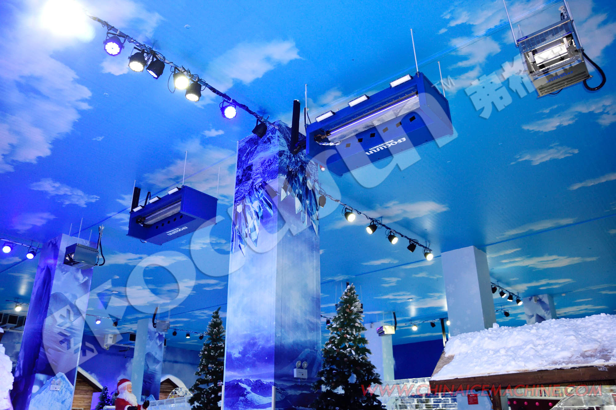 Industrial Snow Machine Maker for Scenery Park Indoor and Outdoor Cooling Technology