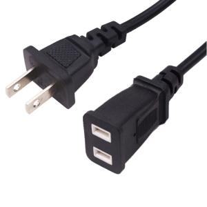 China Power cord Fan Electric battery charger line Outdoor Home appliances American Standard Two plug extension cord socket wholesale