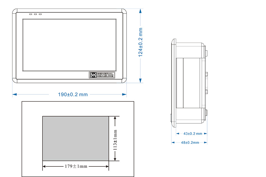 15W PLC Dual Hoppers GM9907 Batch Weighing Controller