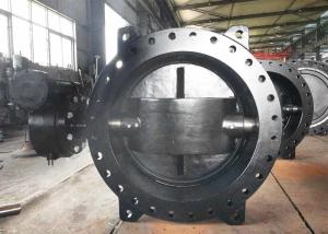 China Ductile Iron Eccentric Butterfly Valve / Water Butterfly Valve Size Range DN100 - DN3600 wholesale