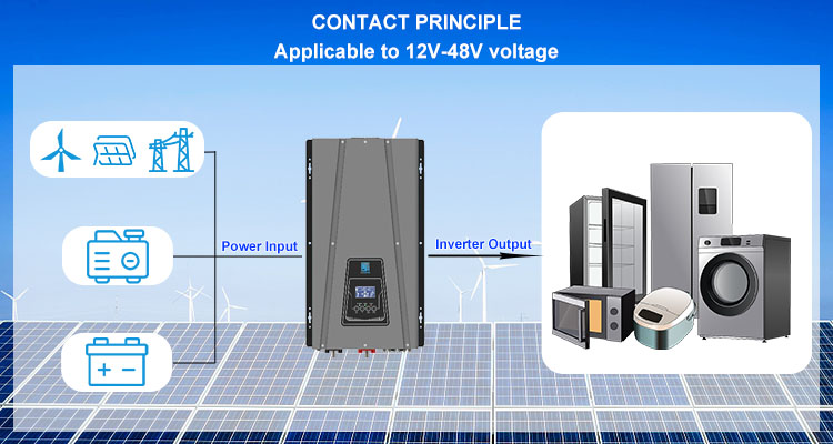 5kva Off Grid Pure Sine Wave 40Hz-70Hz 5000 Watt Dc To Ac UPS Power Inverter