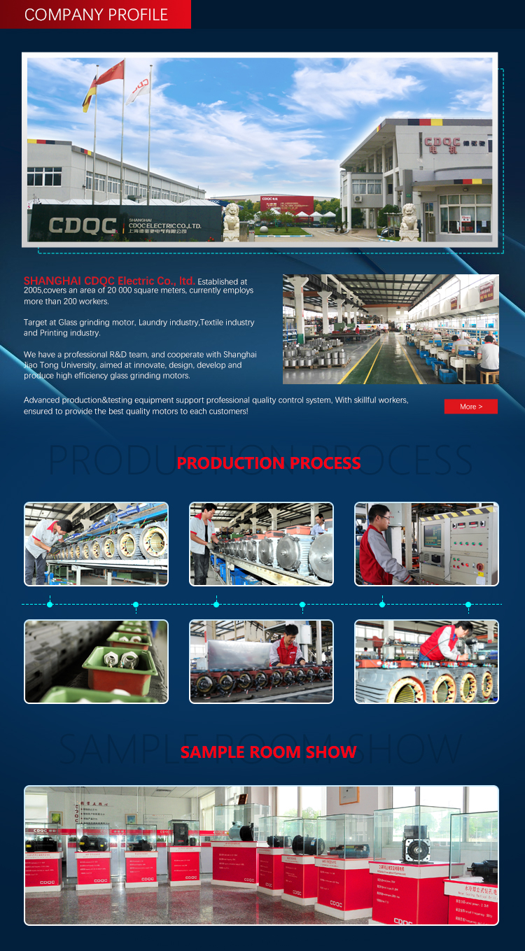 Universal Enclosed Industrial AC Motor Linear Shape Better Overload Capacity
