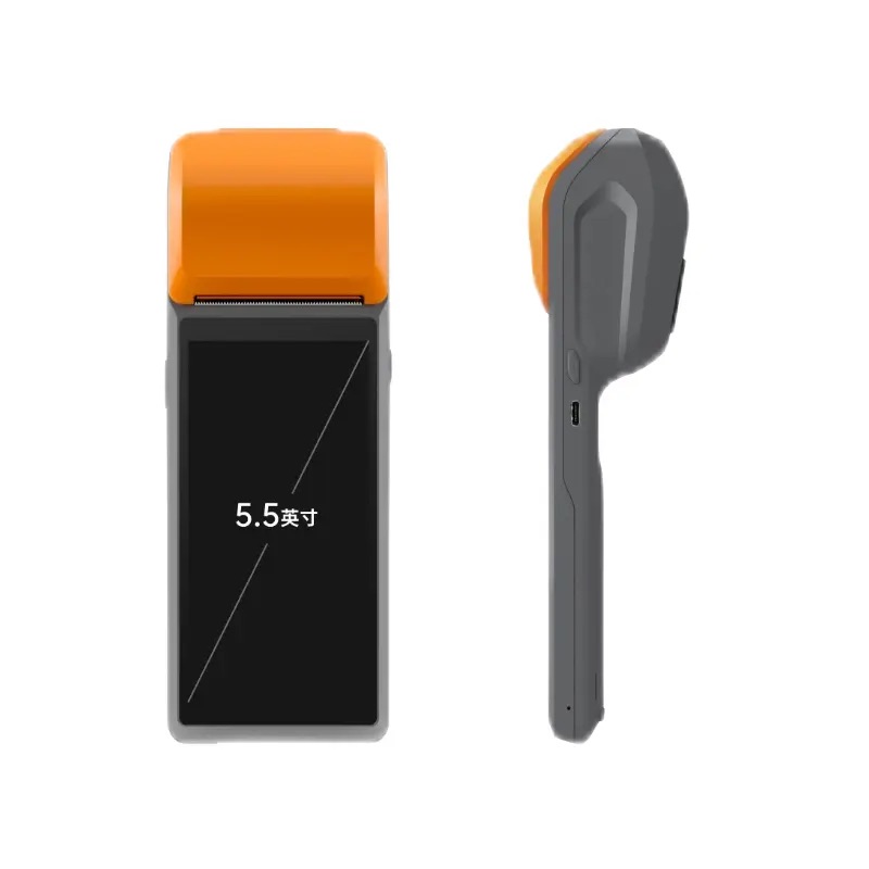 5.5'' HD Screen Android 11/4G Handheld POS Terminal 1 8G With Built-in 58mm Thermal Printer